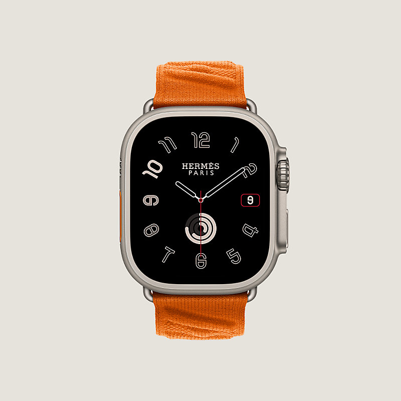 Apple Watch Hermès Ultra シンプルトゥール 《アン・メール》 49 mm 