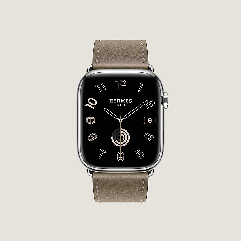 #590 apple watch エルメス S7 45ブラック メンズ 美品ですエルメス