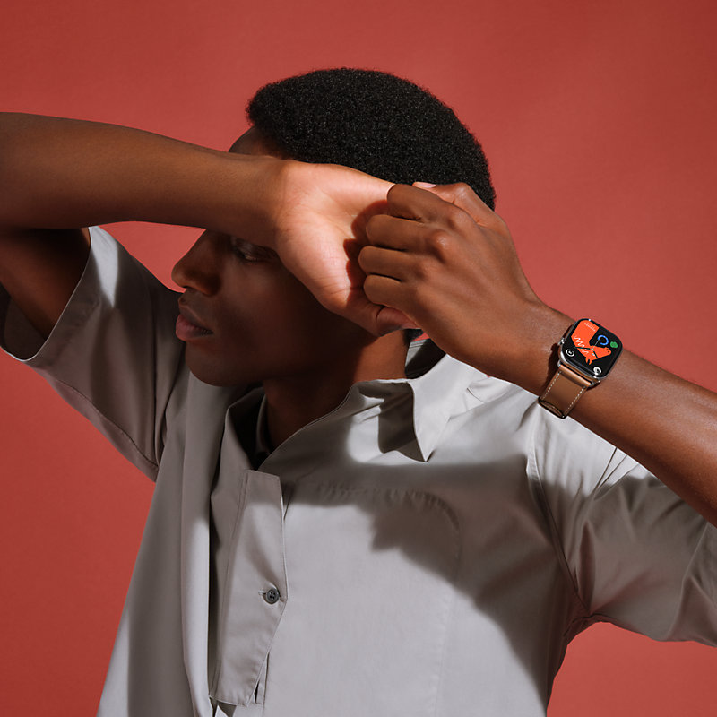 Apple Watch Hermès シンプルトゥール　ブラック Apple Watch Hermès - 41mmケース用キリム（黒）シンプル