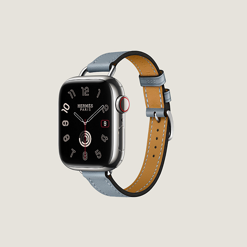 HERMES アトラージュ ブルーラン ストラップ　Apple Watch用レディース