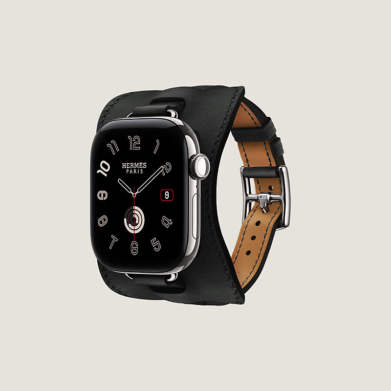 Apple Watch Hermès シンプルトゥール 《アトラージュ・アン・セル》 42 mm, イメージ: , ビュー3の4