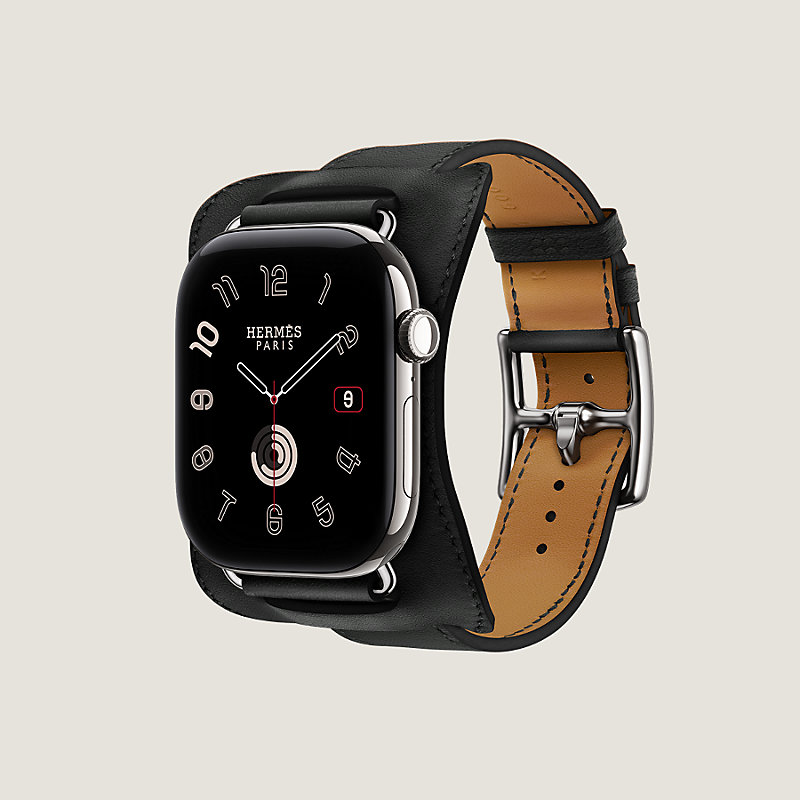 Apple Watch Hermès シンプルトゥール 《アン・セル》 46 mm, イメージ: , ビュー3の4