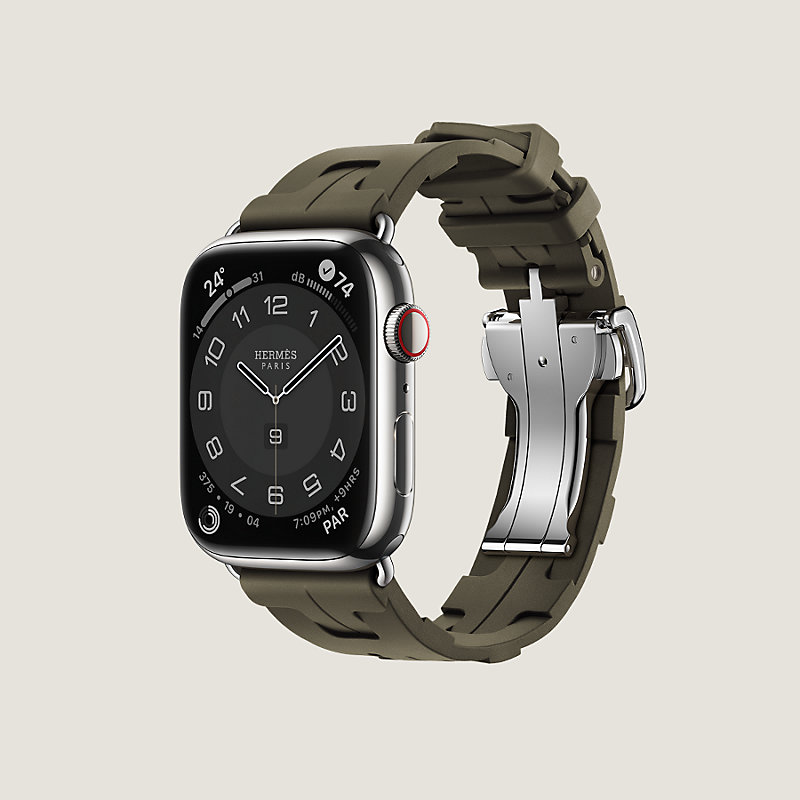 HERMES Apple Watch ベルト キリム ブラック 45mm バンド ...