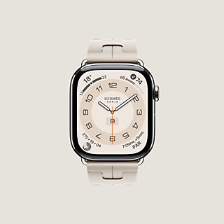 1973 Apple Watch エルメス キリム ホワイト スポーツ ラバー