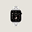 Apple Watch Hermès シンプルトゥール 《クルー・メドール・ロック》 42&nbsp;mm, イメージ: 正面から見たイメージ, front, ビュー4の4