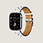Apple Watch Hermès シンプルトゥール 《クルー・メドール・ロック》 46&nbsp;mm, イメージ: 正面から見たイメージ, front, ビュー2の3