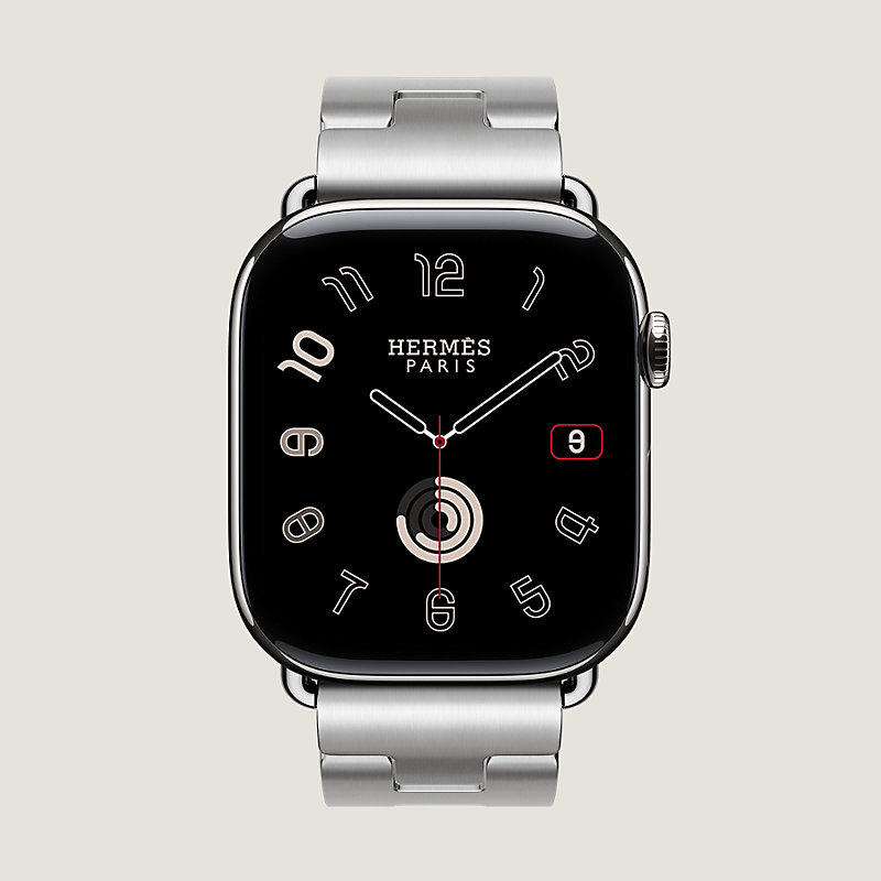 Apple Watch Hermès シンプルトゥール 《グランH》 46 mm | Hermès - エルメス-公式サイト