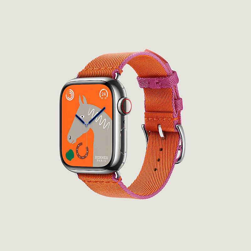 17,280円1375 Apple Watch エルメス　オレンジ　ジャンピング　ナイロン