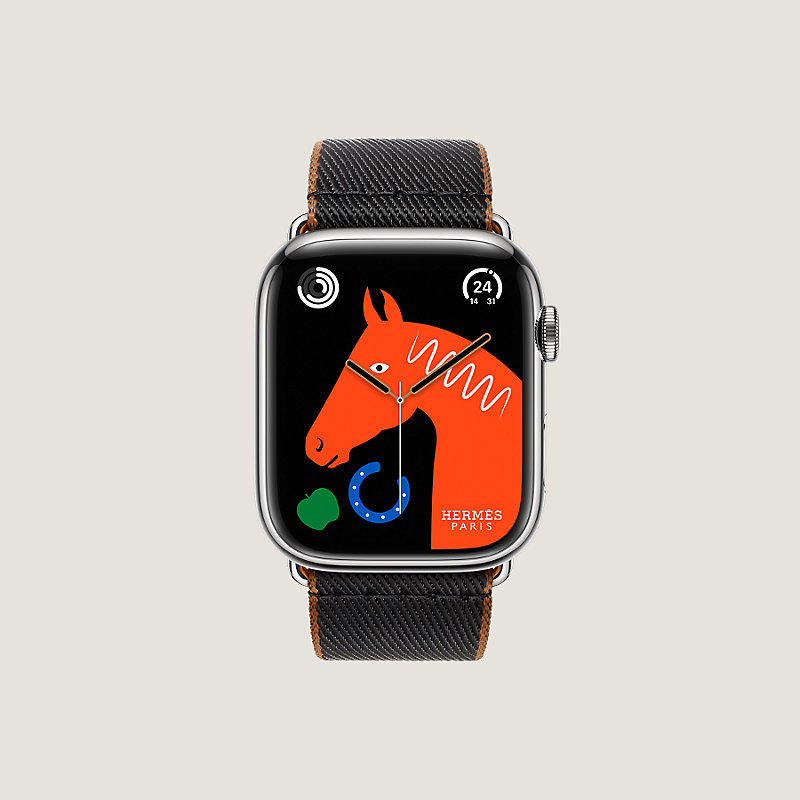 Apple Watch Hermès シンプルトゥール 《ツイル・ジャンプ》 45 mm