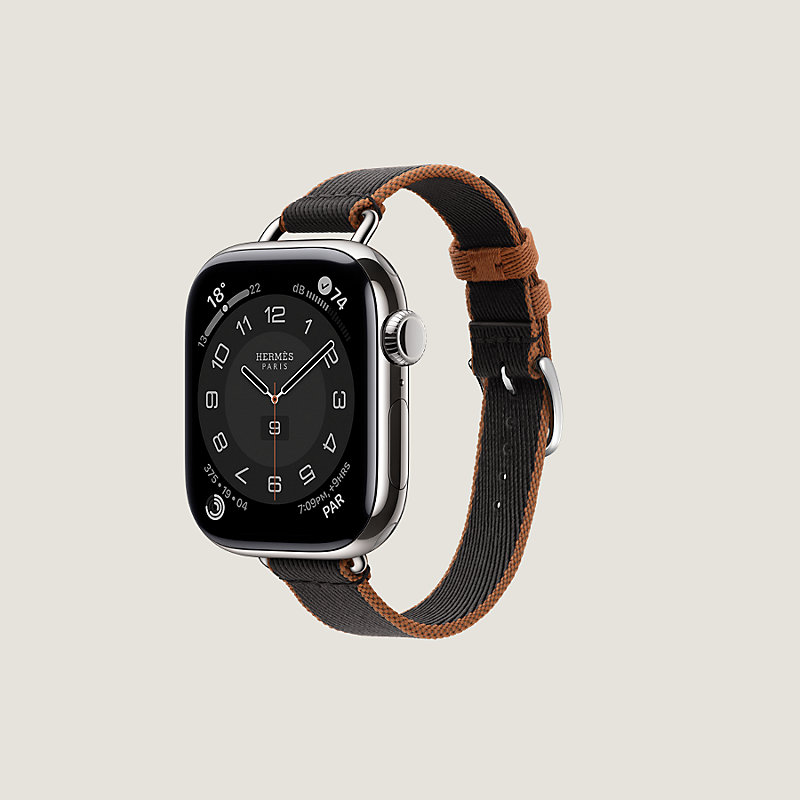 Apple Watch Hermès シンプルトゥール 《ツイル・ジャンプ/アトラージュ》 42 mm | Hermès - エルメス-公式サイト