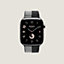 Apple Watch Hermès シンプルトゥール 《トワルH ドゥブル・ジュー》 46&nbsp;mm, イメージ: 正面から見たイメージ, front, ビュー3の3