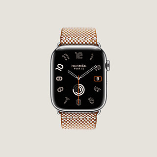 Apple Watch Hermès シンプルトゥール 《トワルH》 45 mm | Hermès