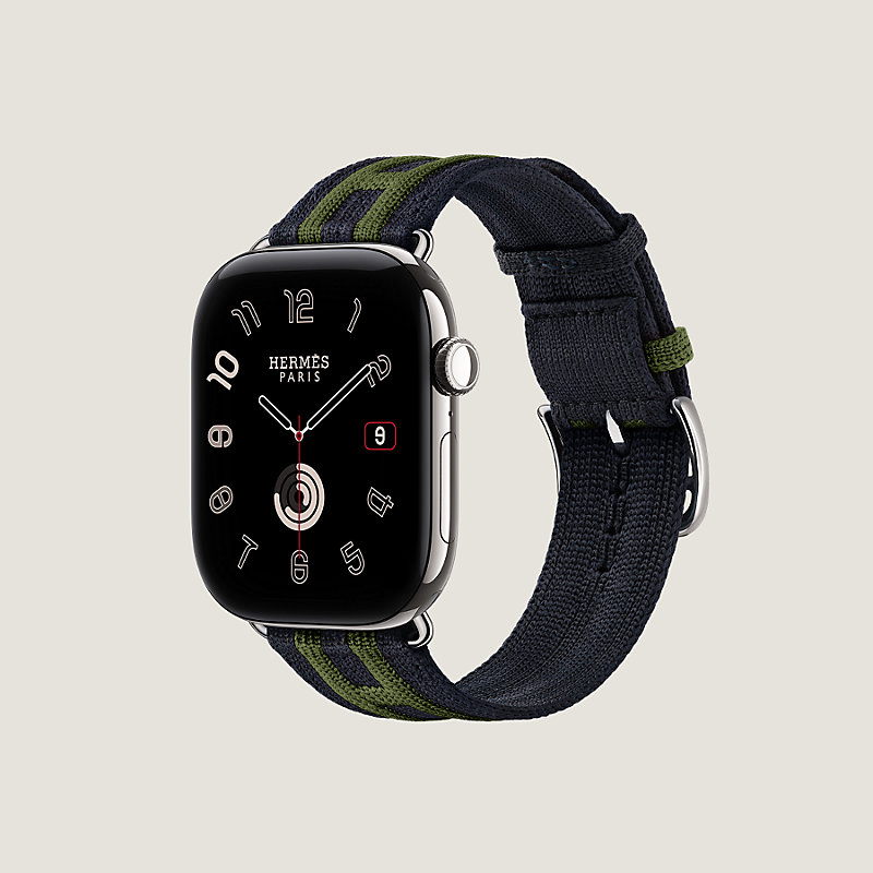 Apple Watch Hermès シンプルトゥール 《ロカバール・クラブ》 46 mm, イメージ: , ビュー3の4