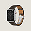 Apple Watch Hermès シンプルトゥール ディプロイアントバックル 46&nbsp;mm, イメージ: 正面から見たイメージ, front, ビュー2の3
