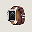 Apple Watch Hermès ドゥブルトゥール 《アトラージュ》 41 mm, イメージ: 背面図, back, ビュー2の4
