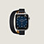 Apple Watch Hermès ドゥブルトゥール 《アトラージュ》 41 mm, イメージ: 正面から見たイメージ, front, ビュー4の4