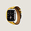 Apple Watch Hermès ドゥブルトゥール 《アトラージュ》 42&nbsp;mm, イメージ: 正面から見たイメージ, front, ビュー3の4