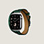 Apple Watch Hermès ドゥブルトゥール 《アトラージュ/アニモー・バンダナ》 42&nbsp;mm, イメージ: 正面から見たイメージ, front, ビュー3の4