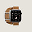Apple Watch Hermès ドゥブルトゥール 《アピ》 42 mm, イメージ: 正面から見たイメージ, front, ビュー4の4