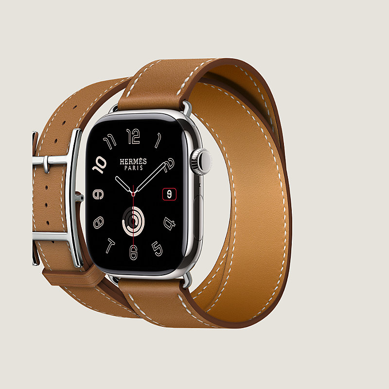 Apple Watch Hermès ドゥブルトゥール 《アピ》 46 mm | Hermès - エルメス-公式サイト