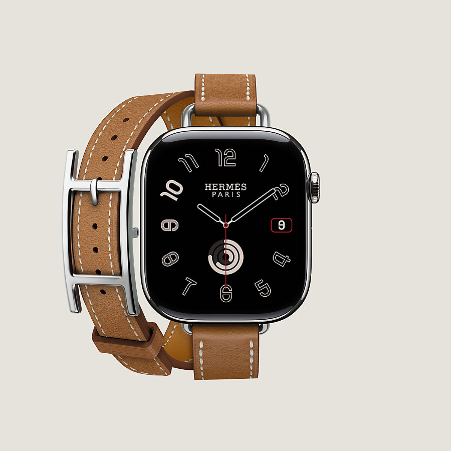 Apple Watch Hermes 終わる ブラックレザーバンド ドゥブルトゥール