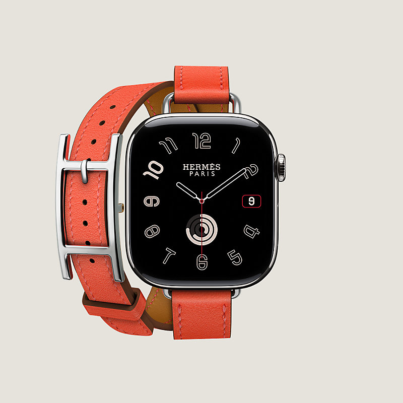 Apple Watch Hermès ドゥブルトゥール 《アピ/アトラージュ》 42 mm | Hermès - エルメス-公式サイト