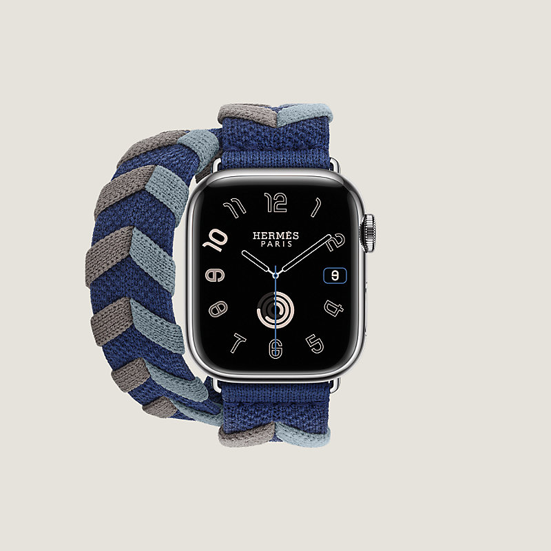 Apple Watch Hermès ドゥブルトゥール 《ブリドン》 41 mm | Hermès 