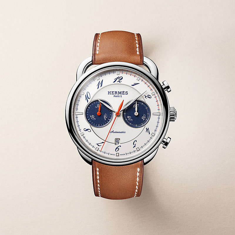 Arceau Chronographe watch, 42 mm | Hermès USA