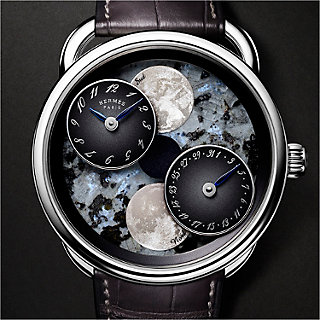 Arceau L'heure de la lune watch, 43 mm | Hermès USA