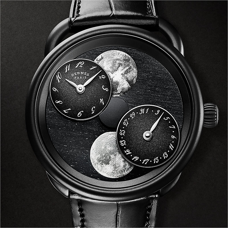 Arceau L'heure de la lune watch, 43 mm | Hermès USA