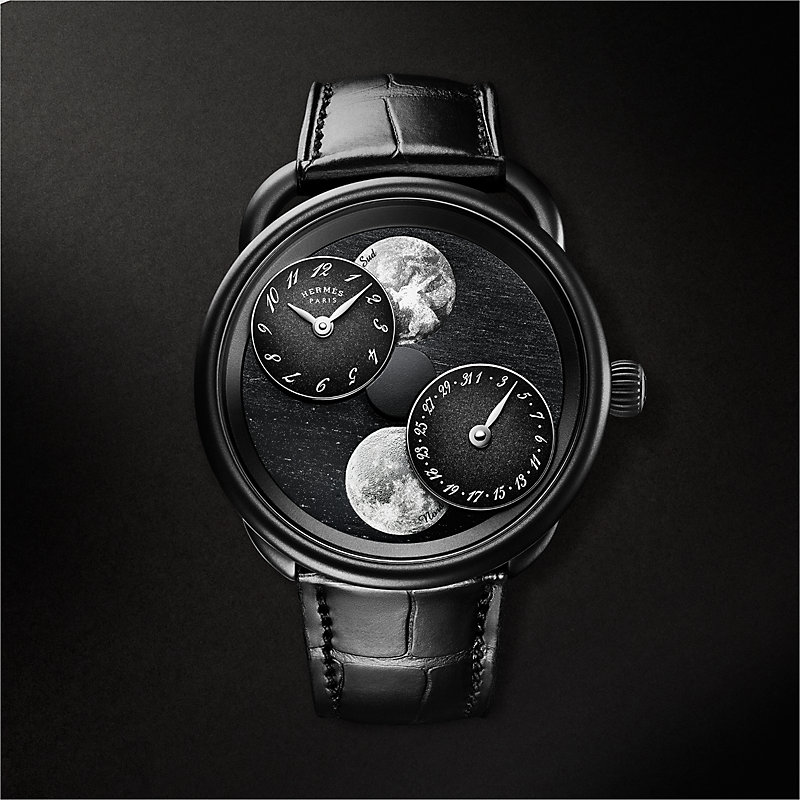 Arceau L'heure de la lune watch, 43 mm | Hermès USA