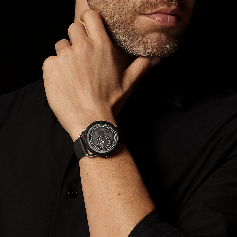 Arceau Le Temps Voyageur watch, 41&nbsp;mm