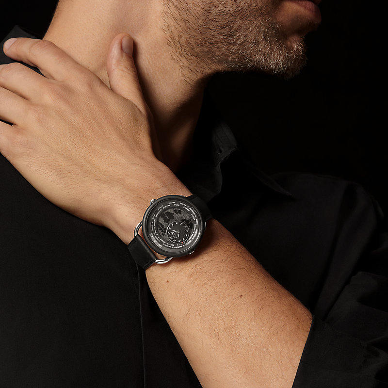 Arceau Le Temps Voyageur watch, 41&nbsp;mm