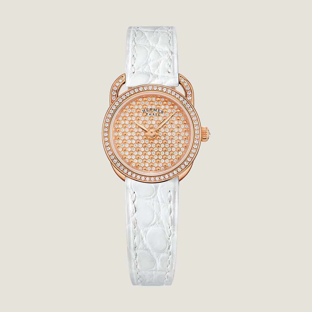 Arceau Mini Plumetis watch, Mini model, 23 mm | Hermès Poland