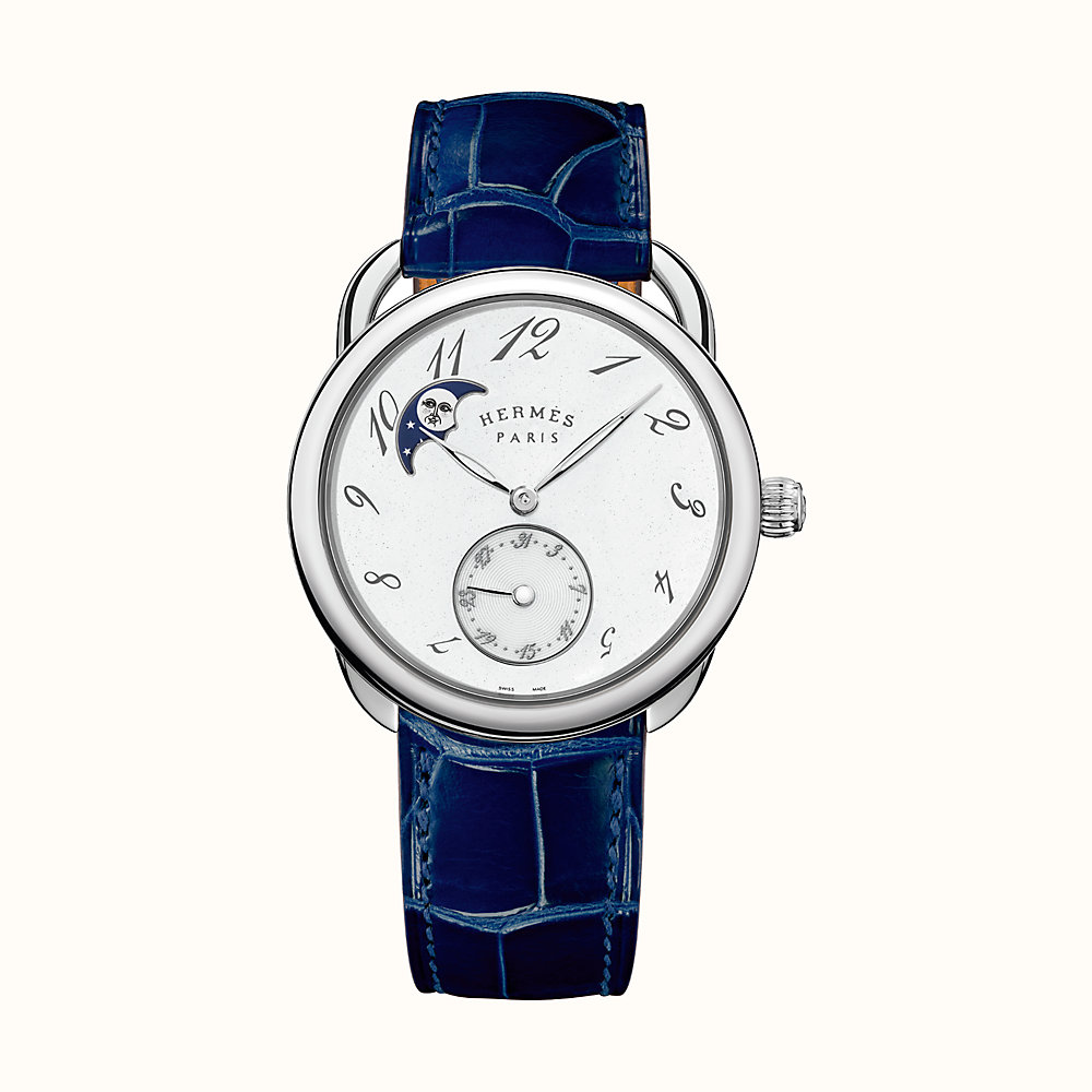 Arceau Petite Lune watch, 38 mm | Hermès Thailand