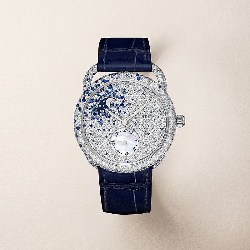 Arceau Petite Lune watch, 38 mm | Hermès USA