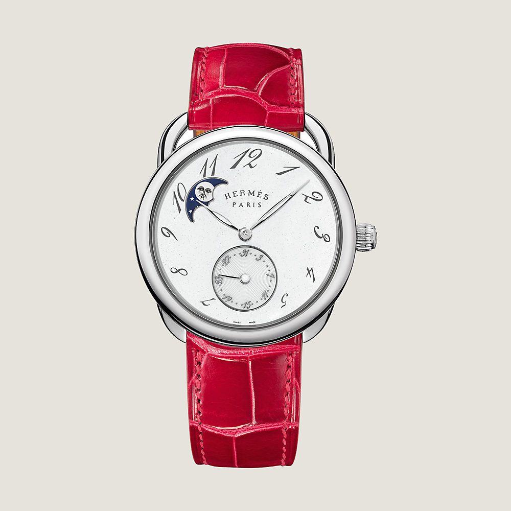 Arceau Petite Lune watch, Large model, 38 mm | Hermès Canada
