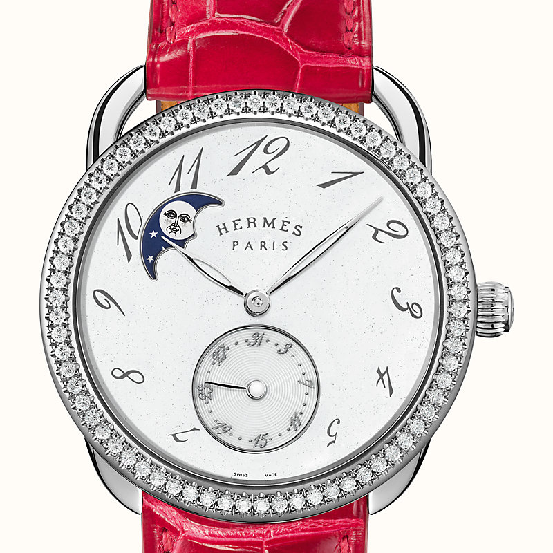 hermes arceau petite lune watch