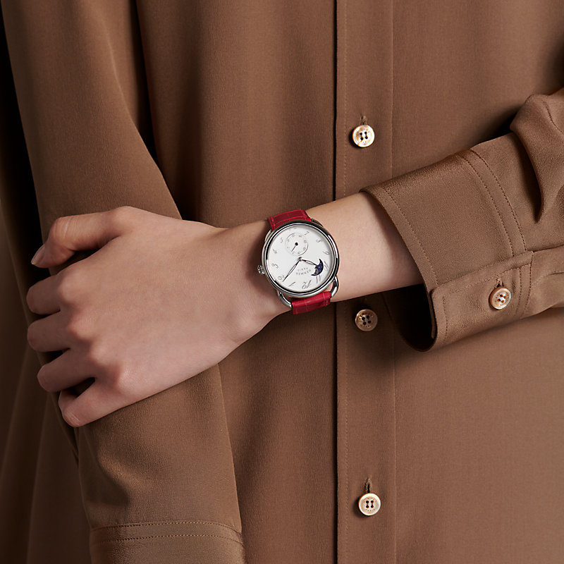 Arceau Petite Lune watch, Large model,  mm   Hermès USA