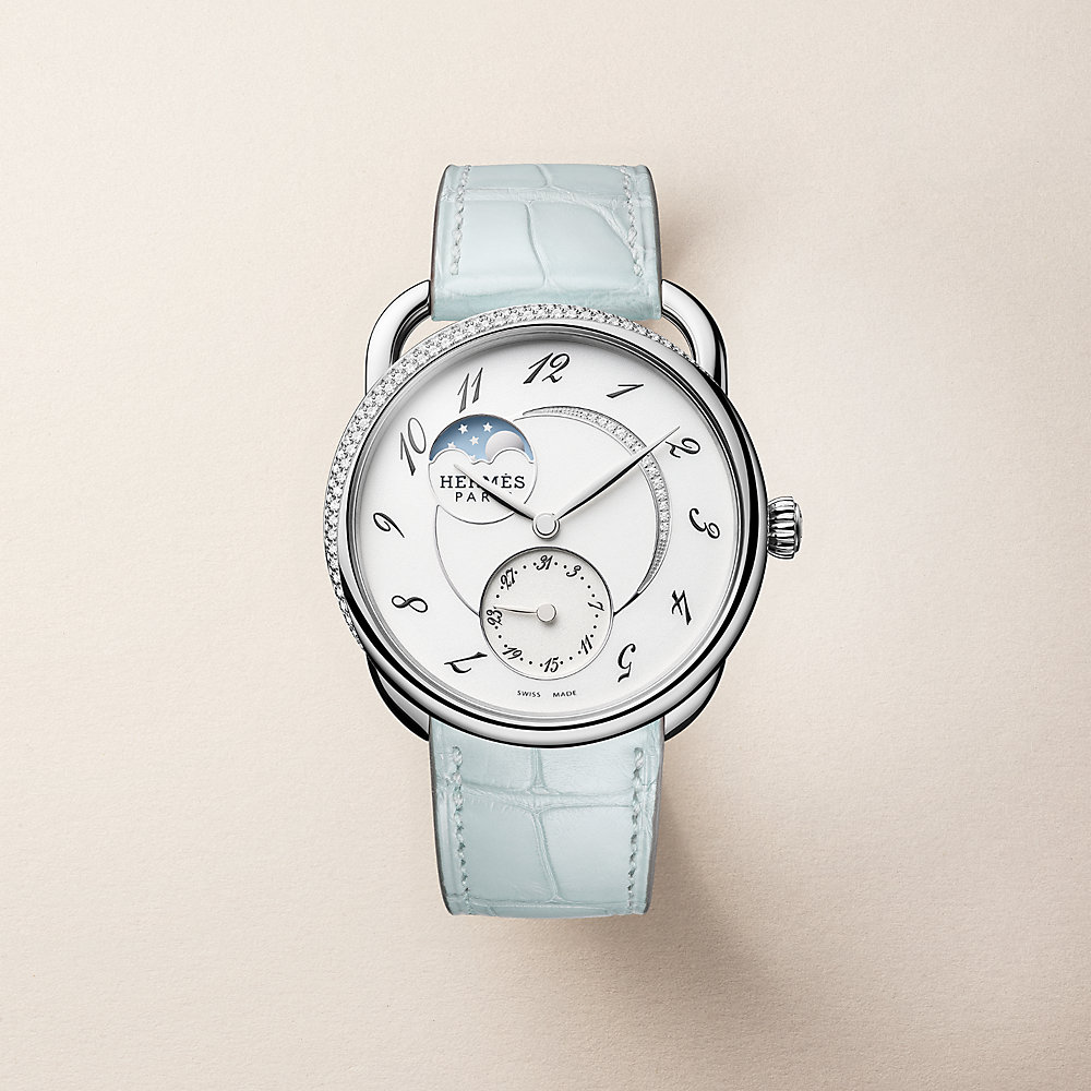 Arceau Petite Lune watch, Large model, 38 mm | Hermès USA