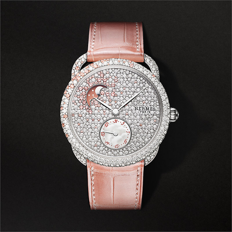 Arceau Petite Lune watch, Large model, 38 mm | Hermès USA