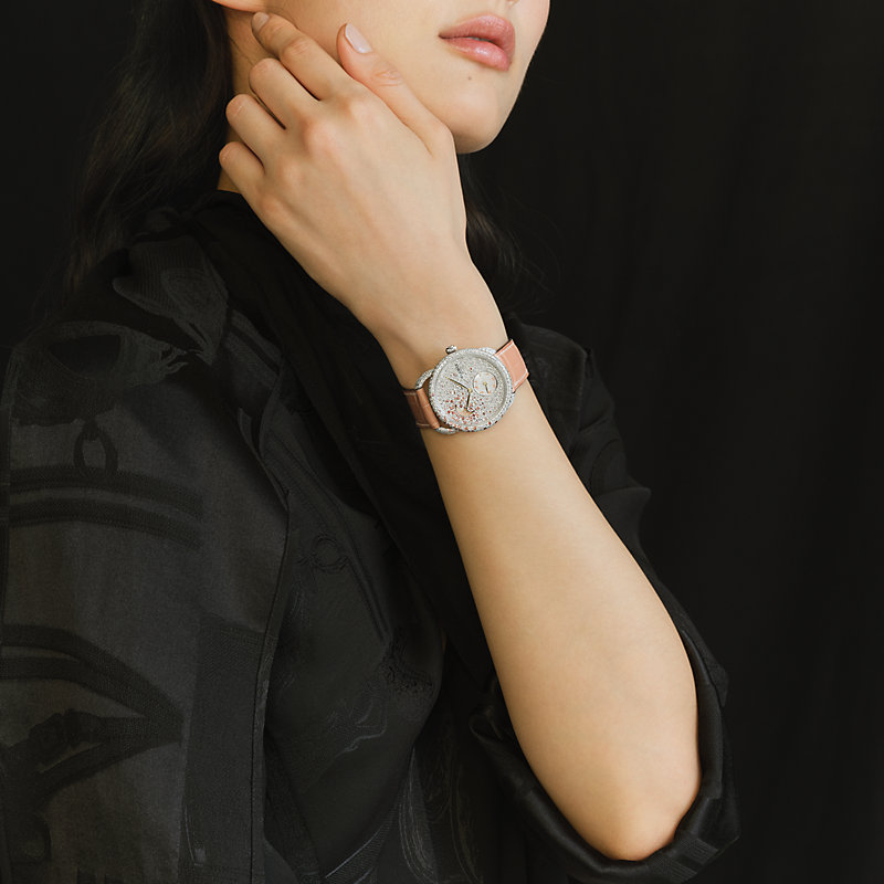Arceau Petite Lune watch, Large model, 38 mm | Hermès USA