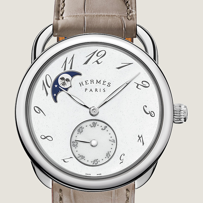Arceau Petite Lune腕錶，38 mm | Hermès 愛馬仕台灣地區官網