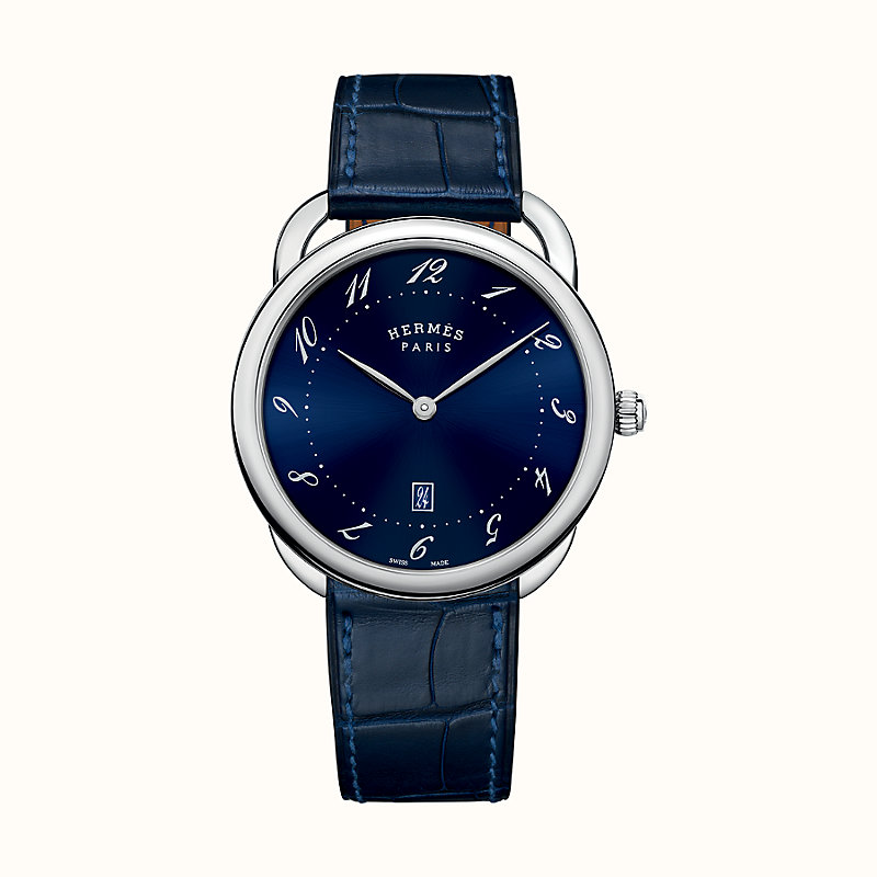 hermes leather watch