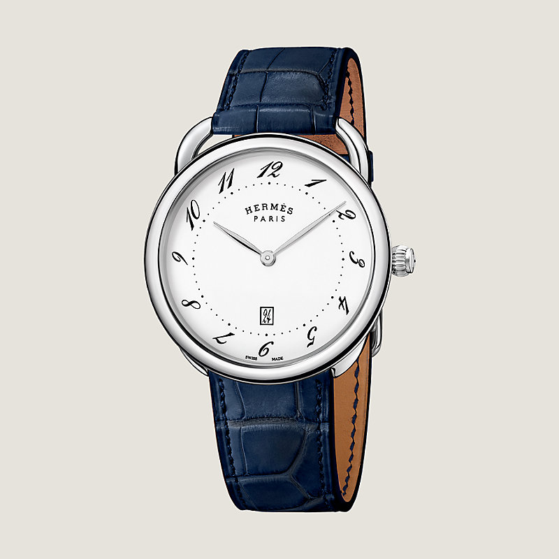 土日限定特価！　HERMES Arceau クォーツ時計 腕時計 《アルソー》 43 mm | Hermès - エルメス-公式サイト