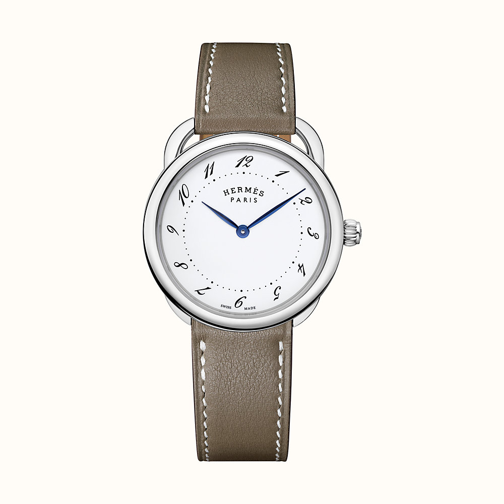 hermes watch stainless steel