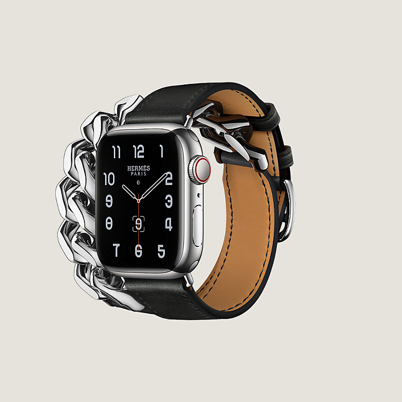 Armband Apple Watch Hermès Double Tour 41 mm Gourmette Métal 