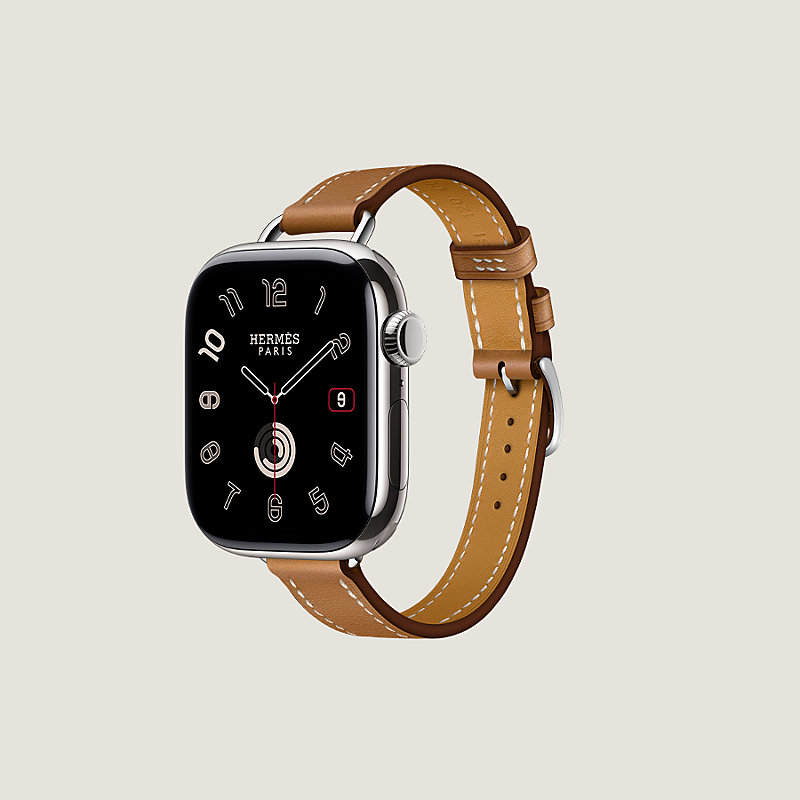 Armband Apple Watch Hermès Single Tour 42 mm Attelage - Beige
