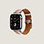 Armband Apple Watch Hermès Single Tour 42&nbsp;mm Toile H Double Jeu, Ansicht: Vorderansicht, front, Ansicht 2 von 3