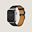 Armband Apple Watch Hermès Single Tour 45&nbsp;mm Attelage, Ansicht: Vorderansicht, front, Ansicht 3 von 4